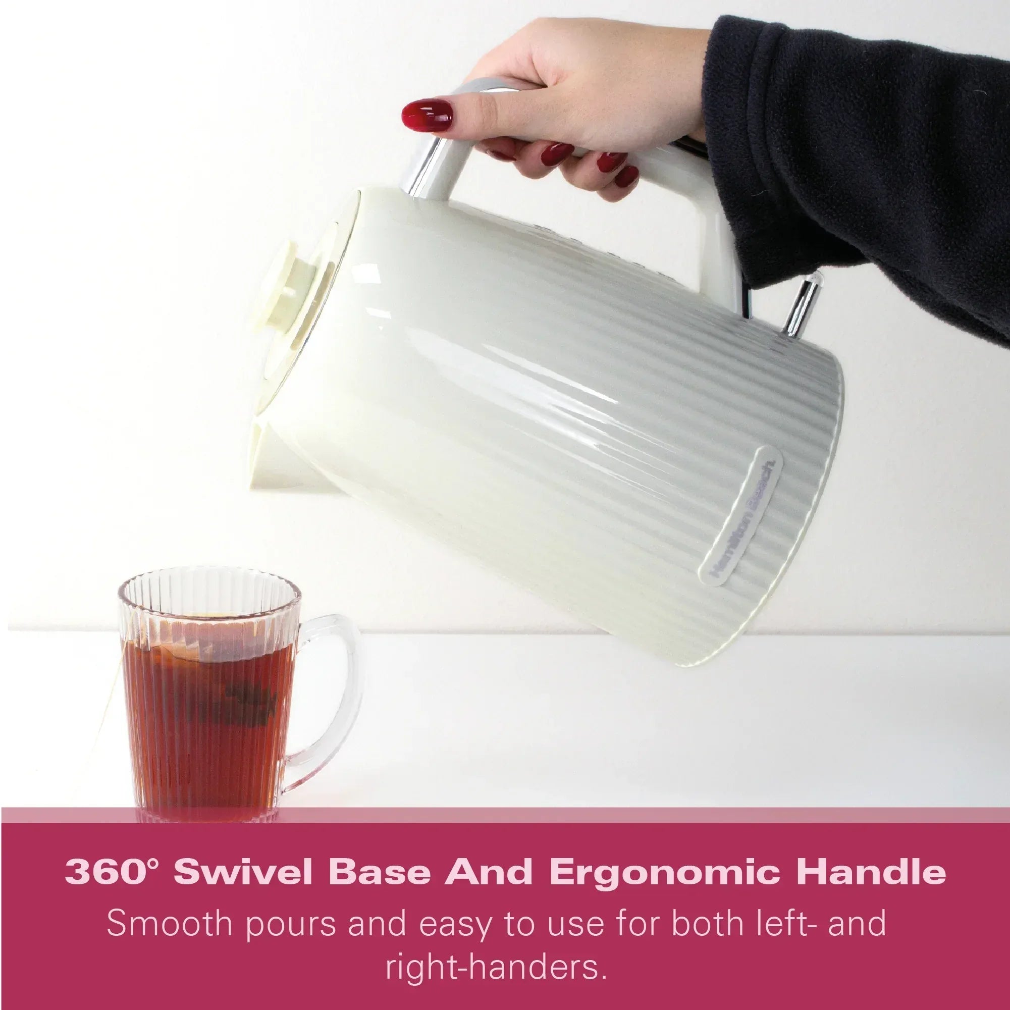 Hamilton Beach Miami 1.7L Kettle Sand - Hamilton Beach UK