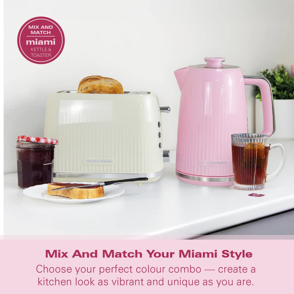 Hamilton Beach Miami 1.7L Kettle Sand - Hamilton Beach UK