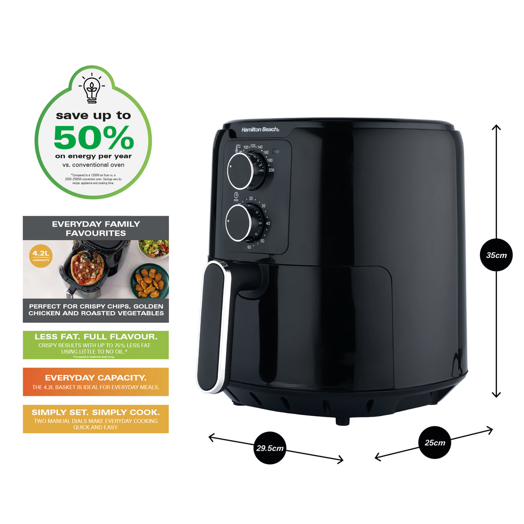 Hamilton Beach SimpliFry 4.2L Manual Air Fryer