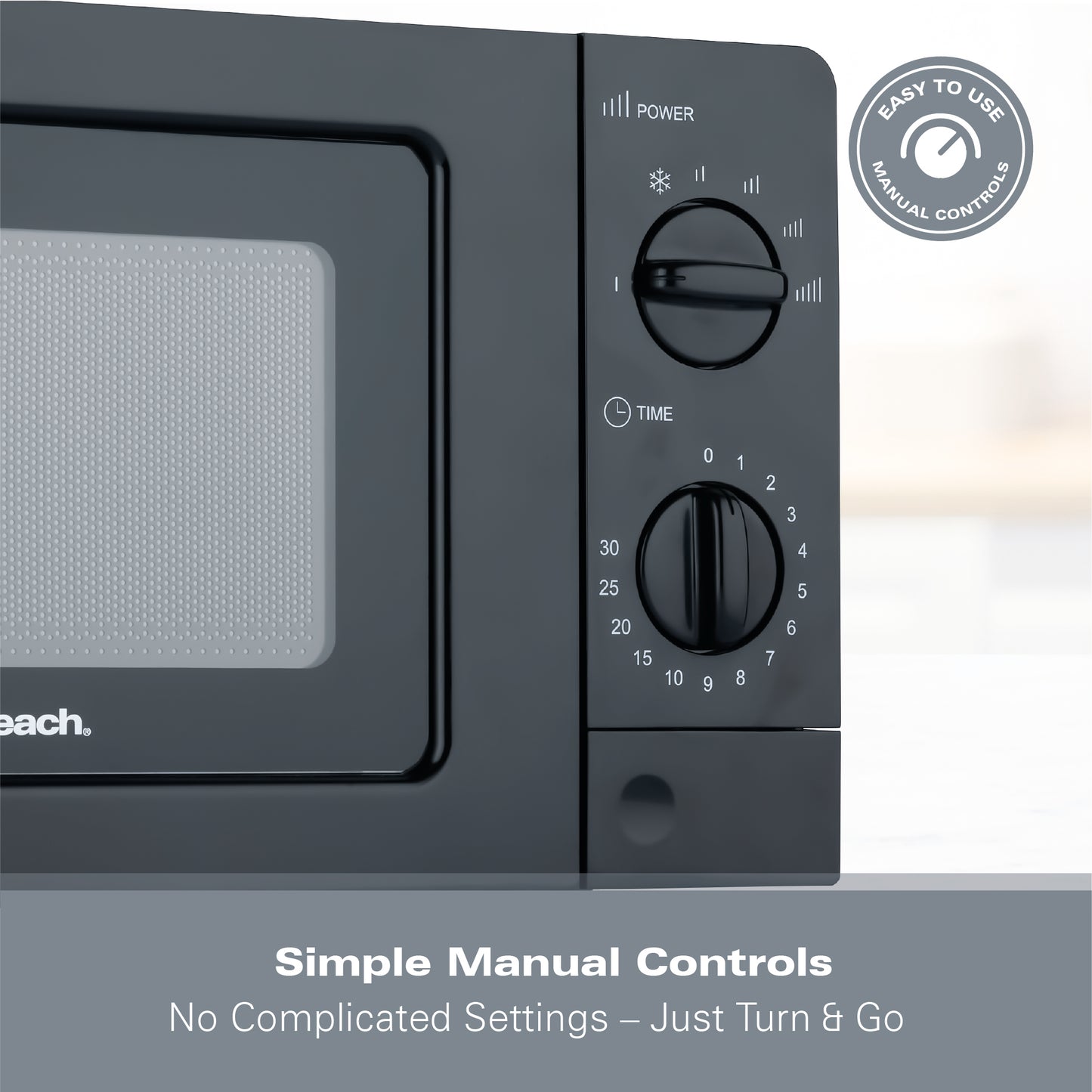 Hamilton Beach 20L Standard Black Microwave