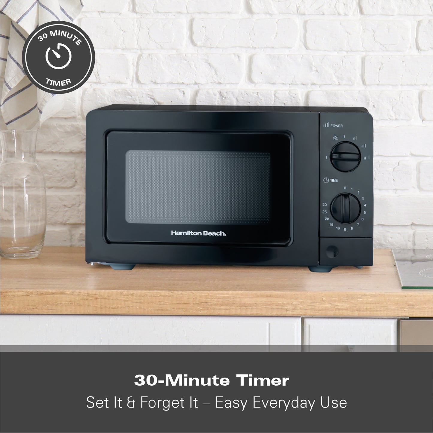 Hamilton Beach 20L Standard Black Microwave