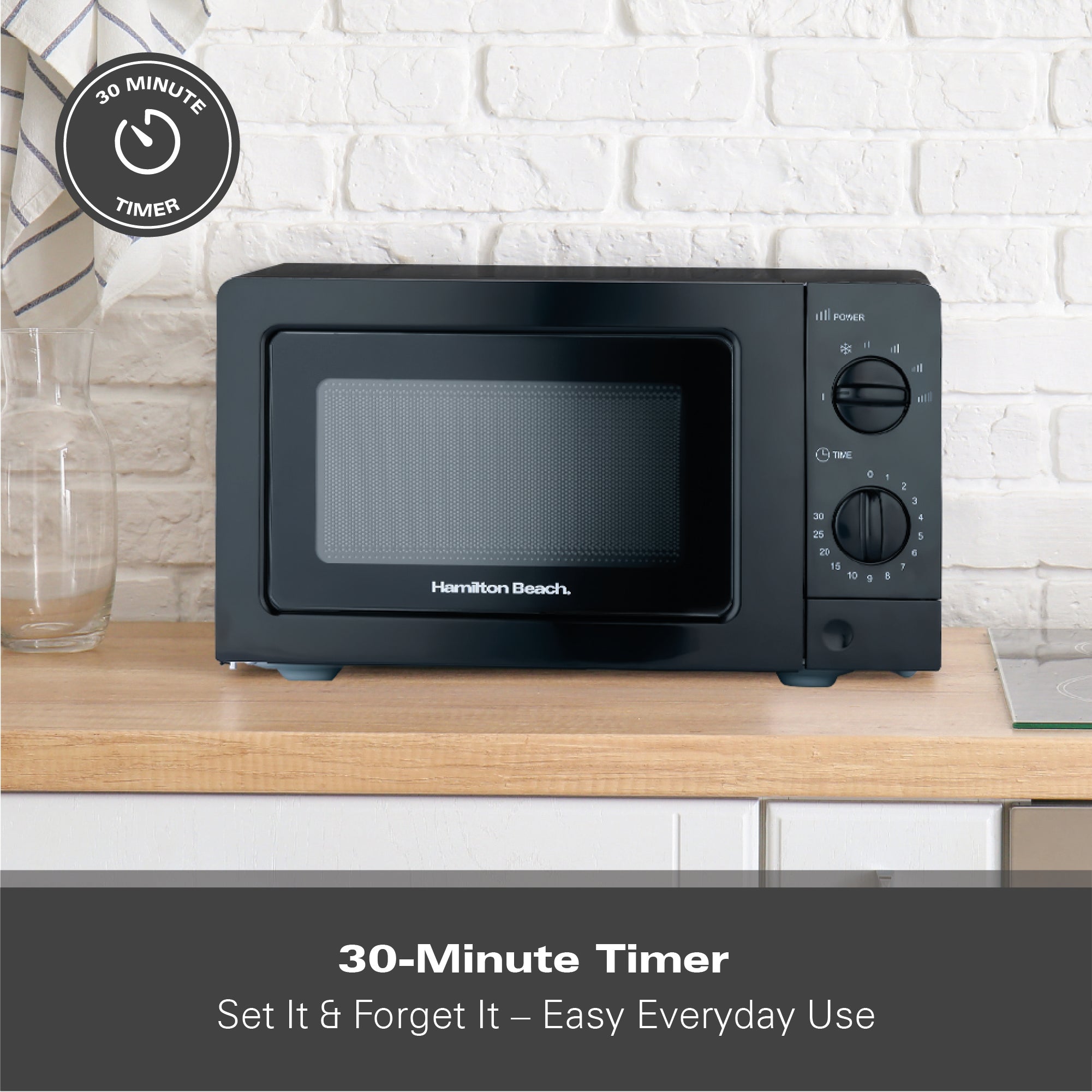 Standard 20L Microwave - Black