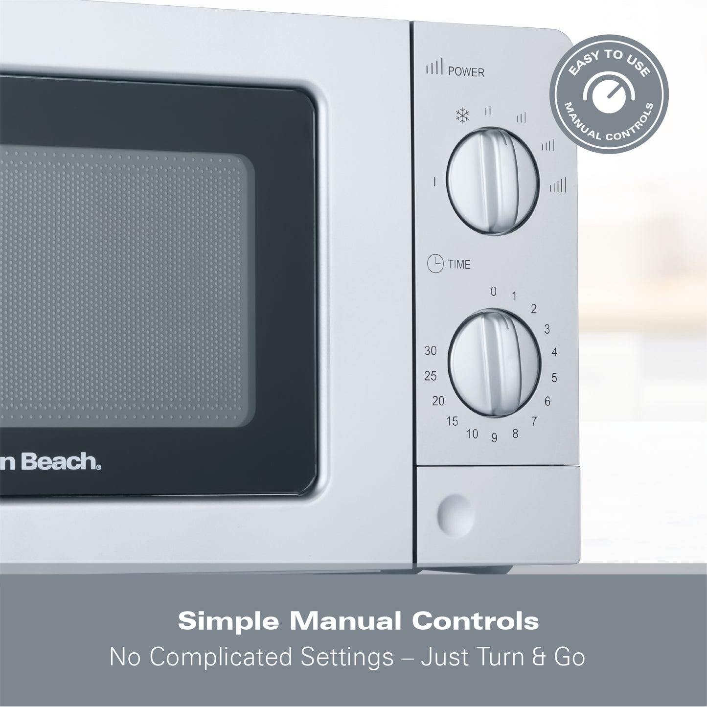 Hamilton Beach 20L Standard Silver Microwave