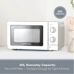 Hamilton Beach 20L Standard Microwave - White - Hamilton Beach UK