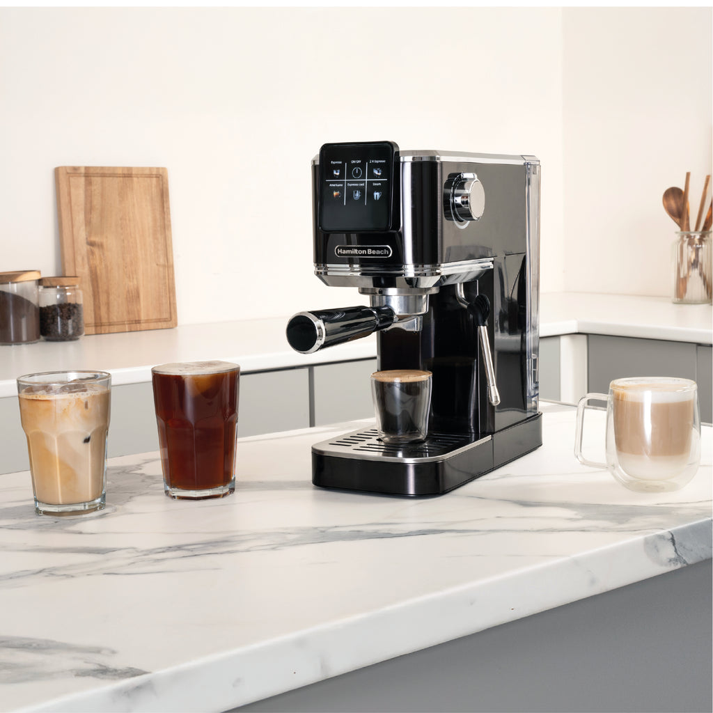 Hamilton Beach BaristaPro Touch 5-in-1  Espresso Machine Black