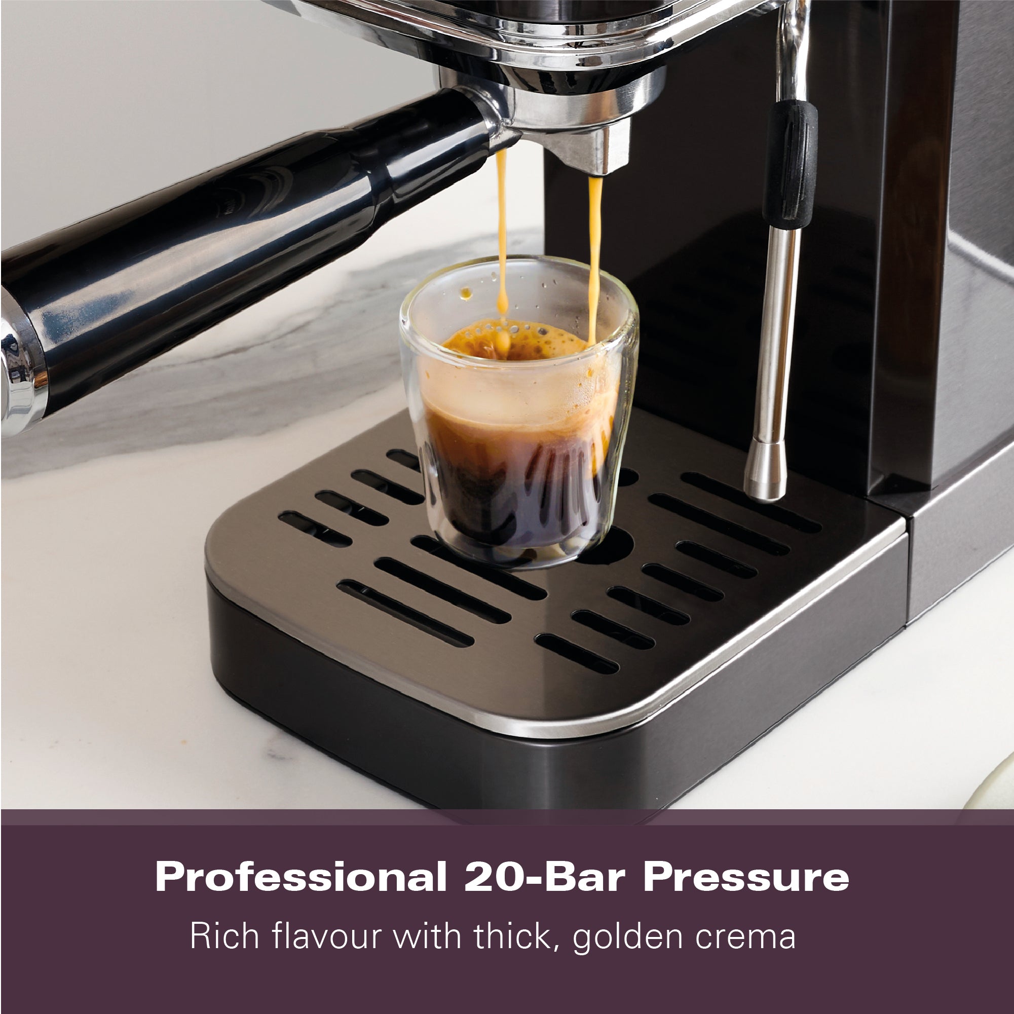 Hamilton Beach BaristaPro Touch 5-in-1  Espresso Machine Black