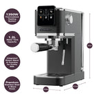 Hamilton Beach BaristaPro Touch 5-in-1  Espresso Machine Black