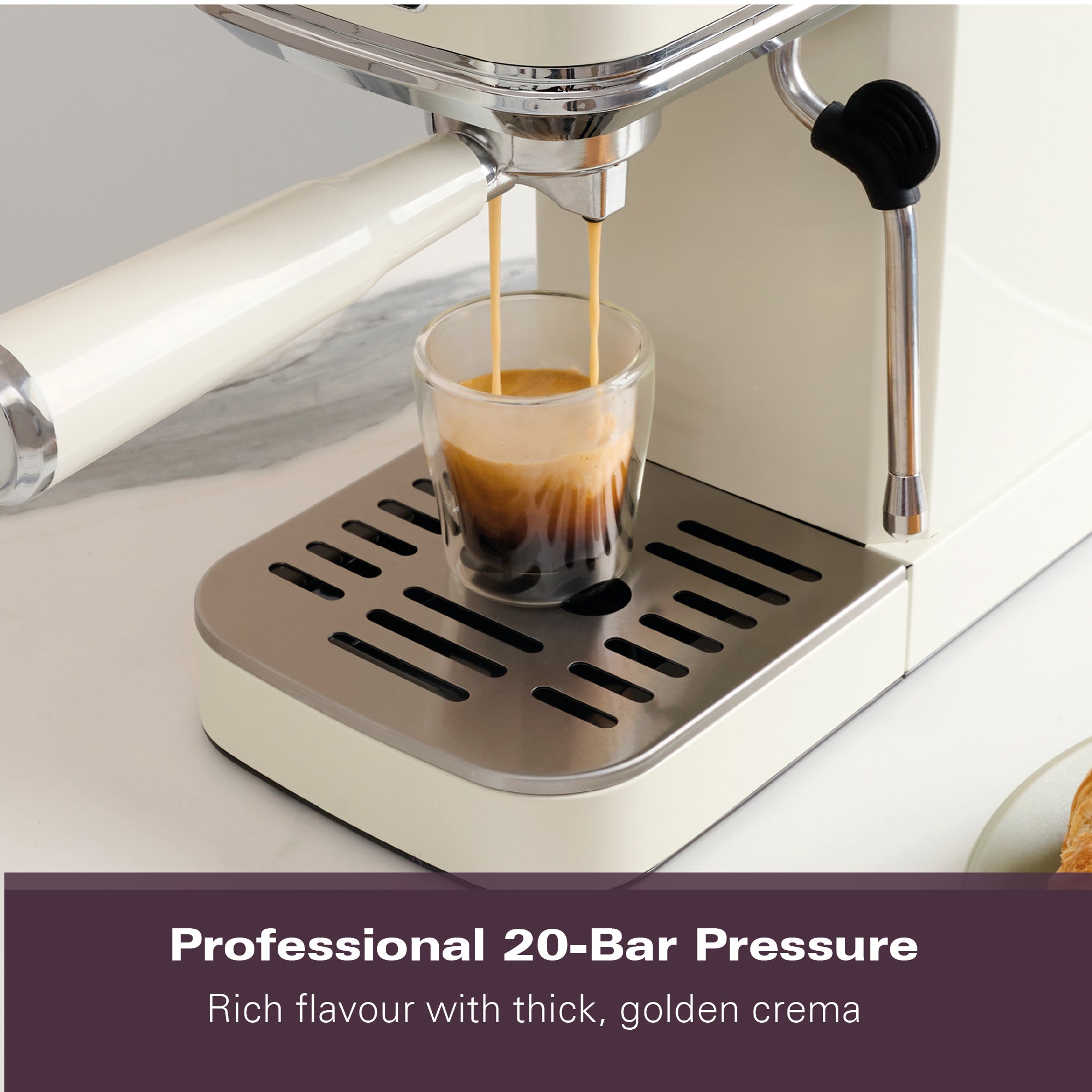 Hamilton Beach BaristaPro Touch 5-in-1 Espresso Machine - Cream