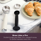 Hamilton Beach BaristaPro Touch 5-in-1 Espresso Machine - Cream