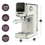 Hamilton Beach BaristaPro Touch 5-in-1 Espresso Machine - Cream