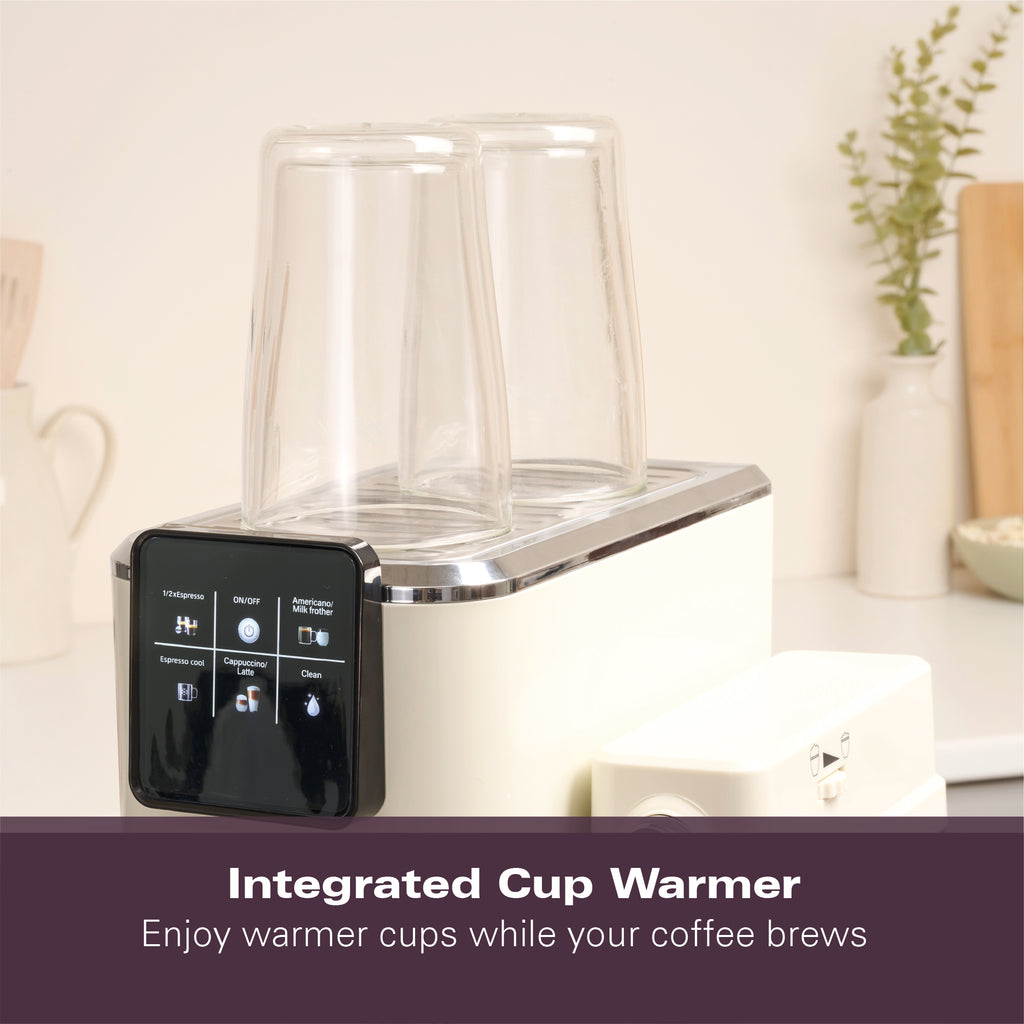 Hamilton Beach BaristaPro+ Touch 8-in-1 Espresso Machine Cream