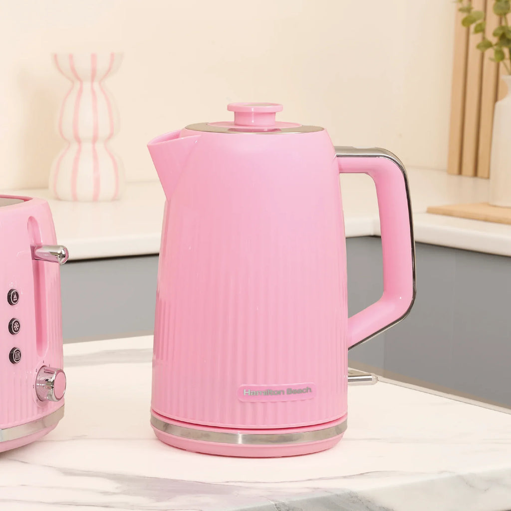 Hamilton Beach Miami Kettle, Toaster & Microwave Set - Flamingo Pink - Hamilton Beach UK
