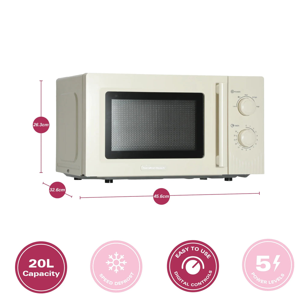 Hamilton Beach Miami Kettle, Toaster & Microwave Set - Sand - Hamilton Beach UK