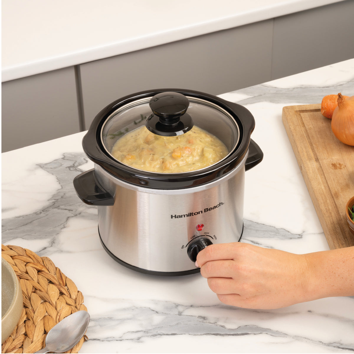 Hamilton Beach 'The Mighty Mini' 1.8L Black Slow Cooker