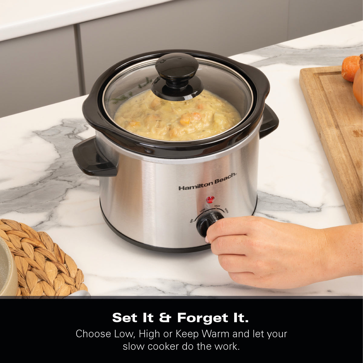 Hamilton Beach 'The Mighty Mini' 1.8L Black Slow Cooker