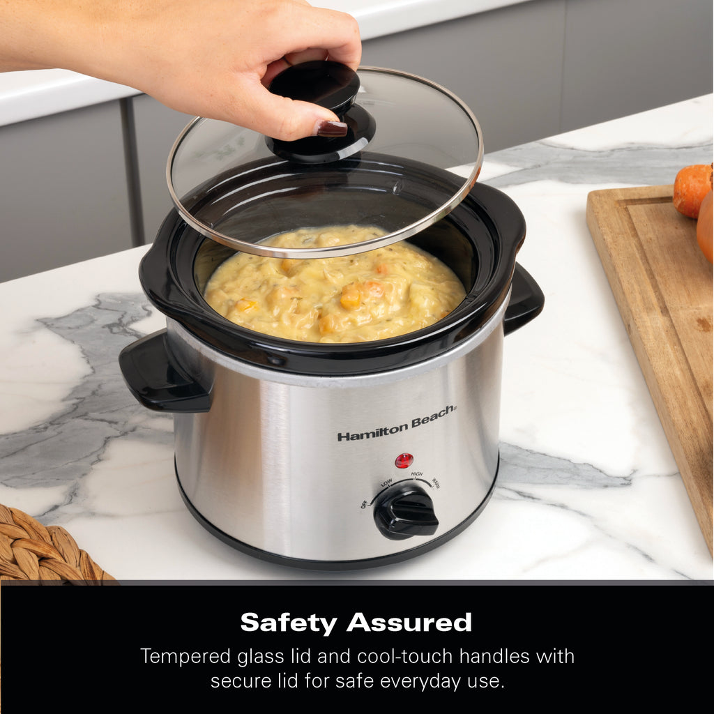 Hamilton Beach 'The Mighty Mini' 1.8L Black Slow Cooker