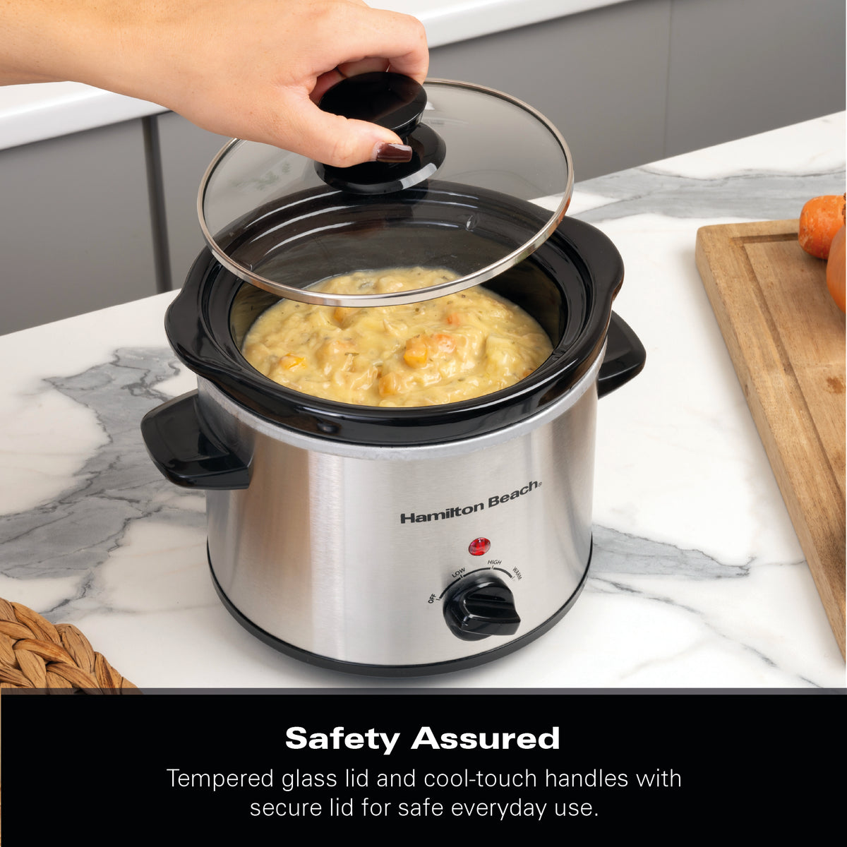 Hamilton Beach 'The Mighty Mini' 1.8L Black Slow Cooker