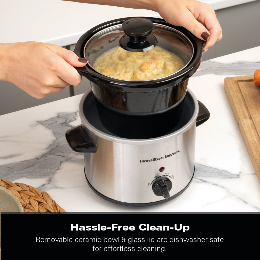 Hamilton Beach 'The Mighty Mini' 1.8L Black Slow Cooker