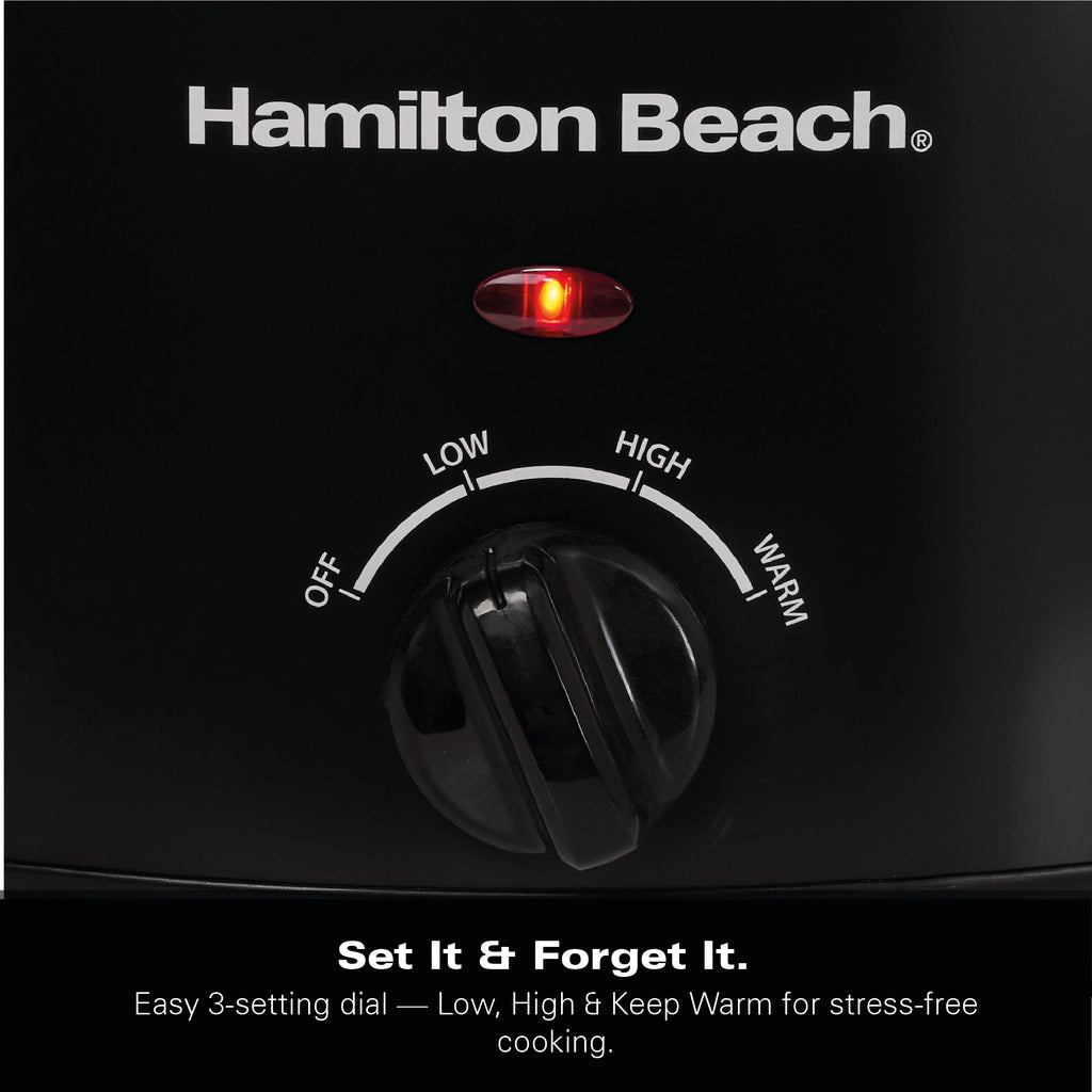 Hamilton Beach The Comfort Cook 3.5L Slow Cooker - Black