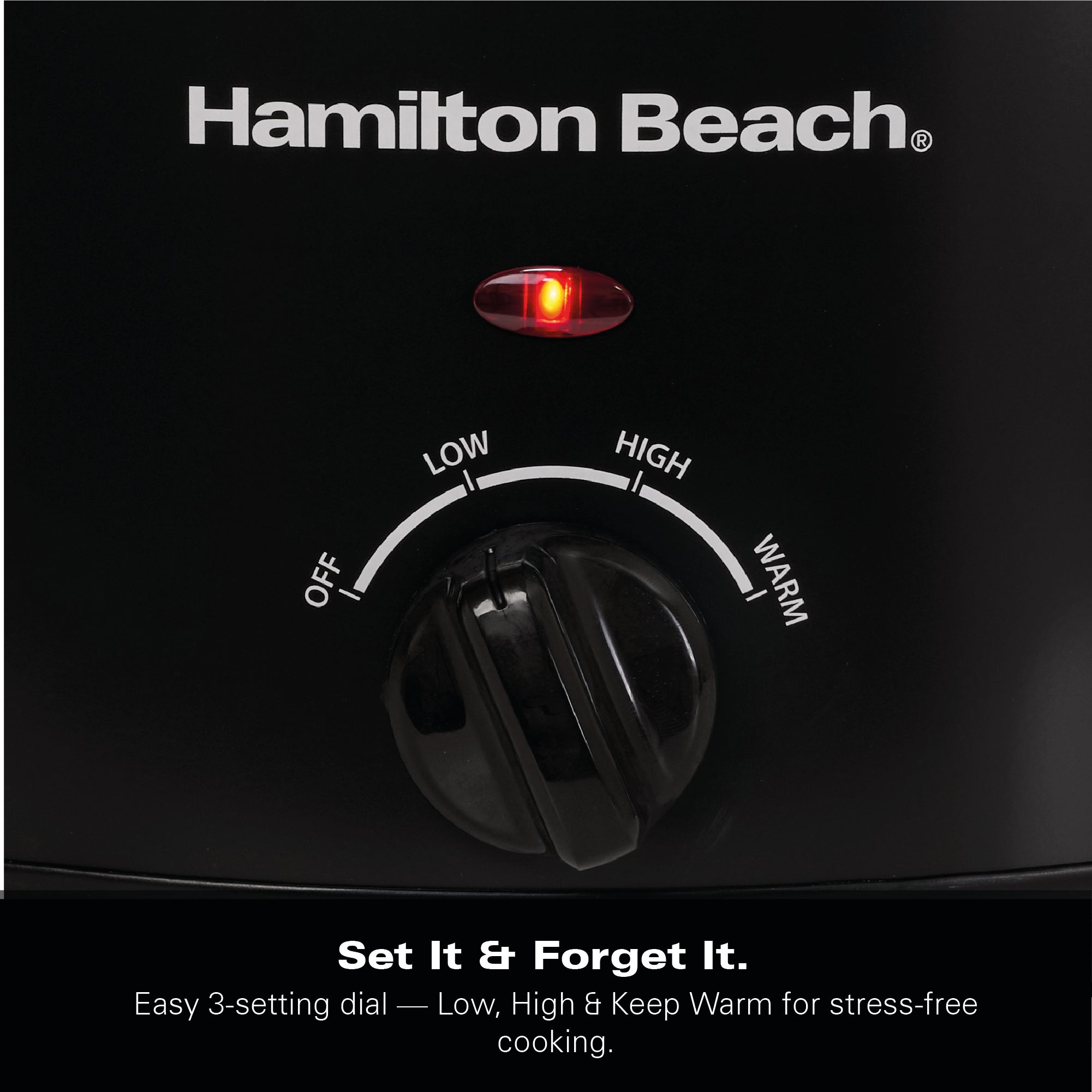 Hamilton Beach The Comfort Cook 3.5L Slow Cooker - Black