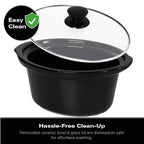 Hamilton Beach The Comfort Cook 3.5L Slow Cooker - Black