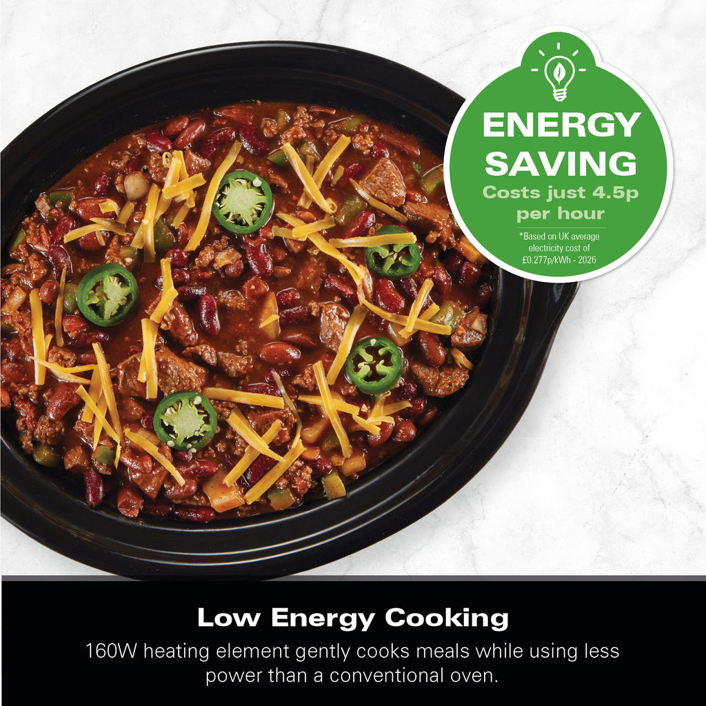 Hamilton Beach The Comfort Cook 3.5L Slow Cooker - Black