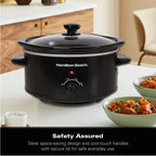 Hamilton Beach The Comfort Cook 3.5L Slow Cooker - Black