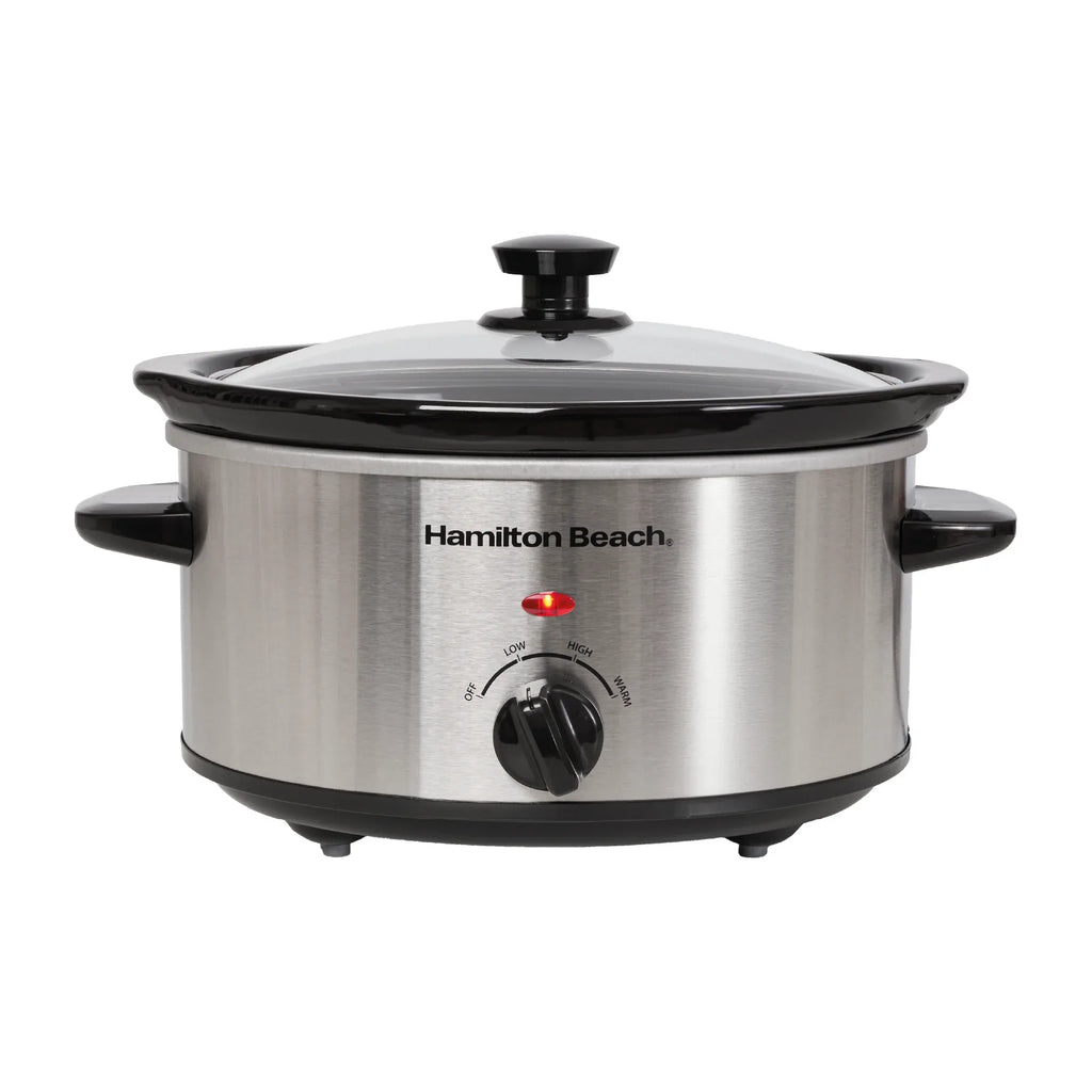 Hamilton Beach The Comfort Cook 3.5L Slow Cooker - Stainless Steel
