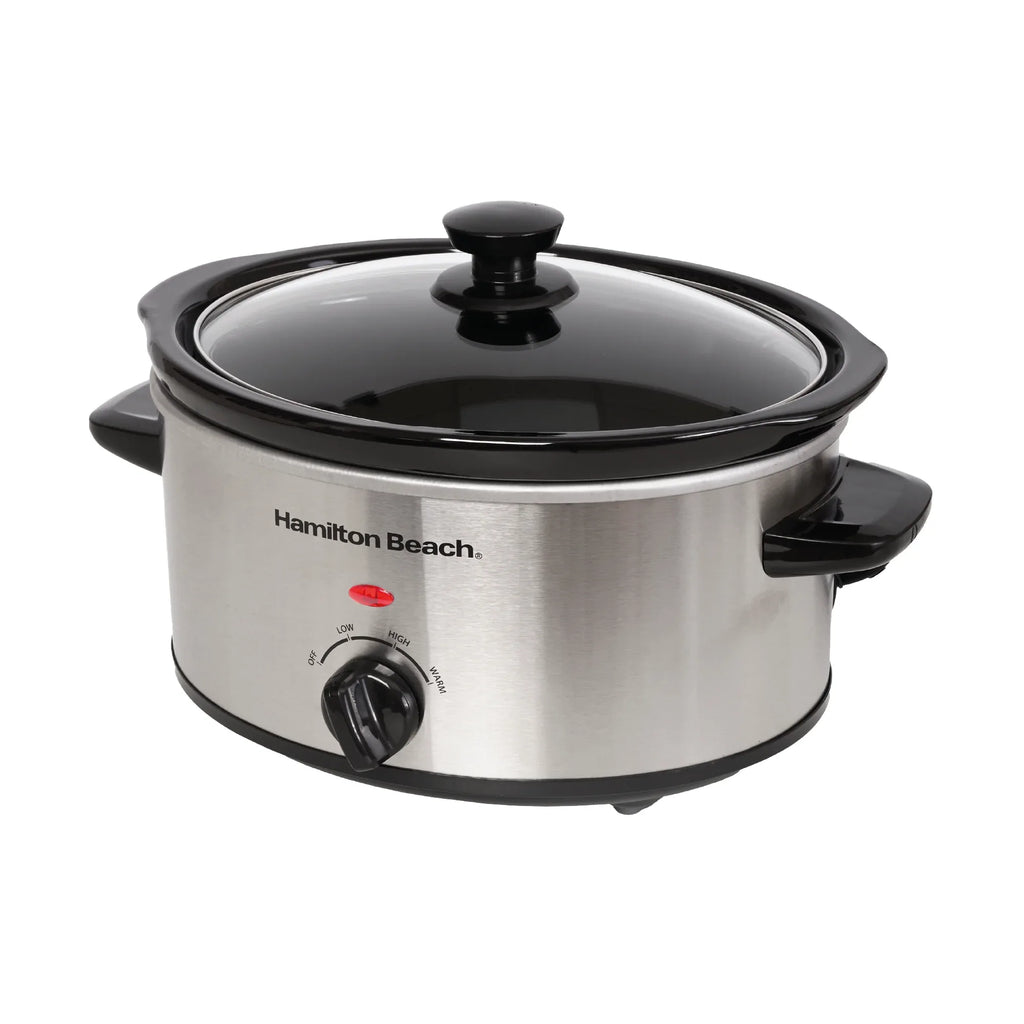 Hamilton Beach The Comfort Cook 3.5L Slow Cooker - Stainless Steel