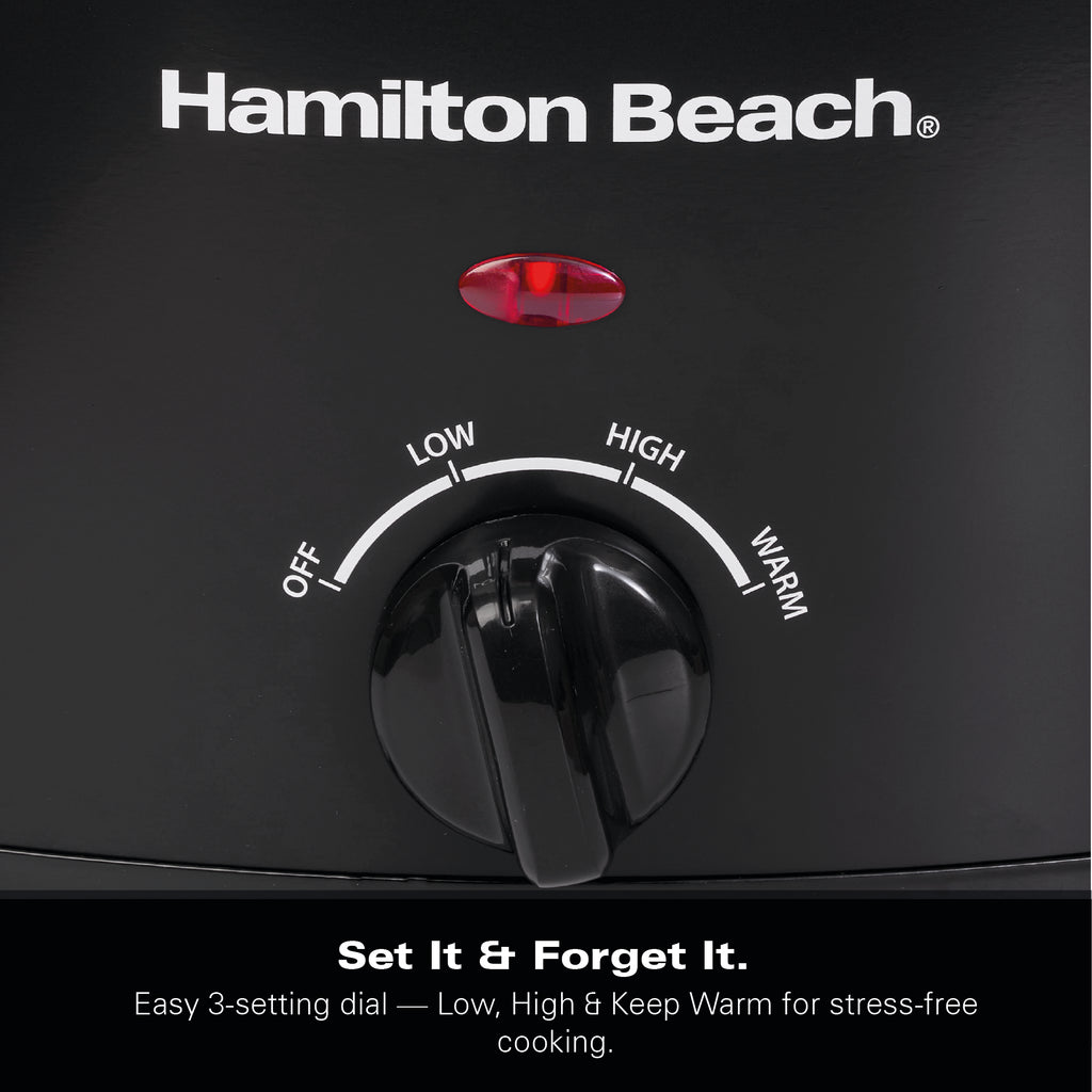 Hamilton Beach 'The Family Favourite' 6.5L Slow Cooker - Black