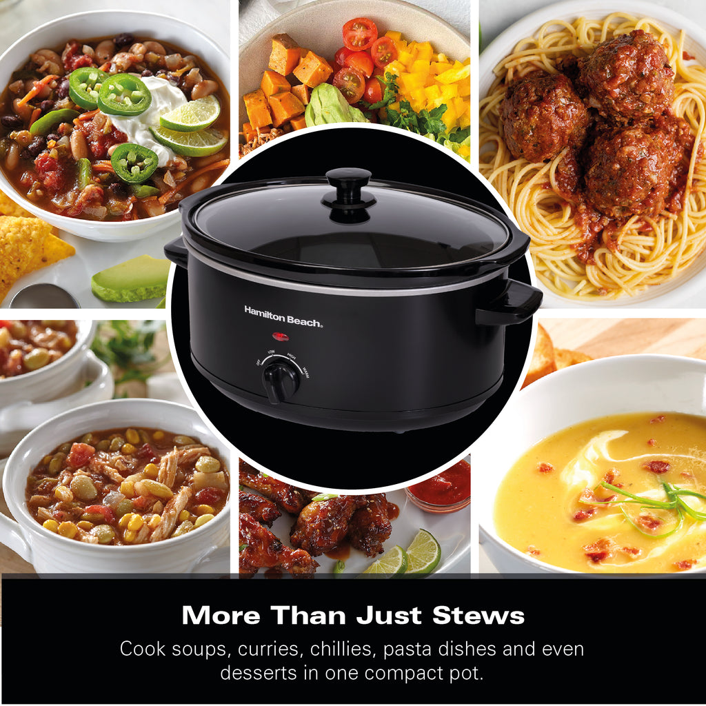 Hamilton Beach 'The Family Favourite' 6.5L Slow Cooker - Black