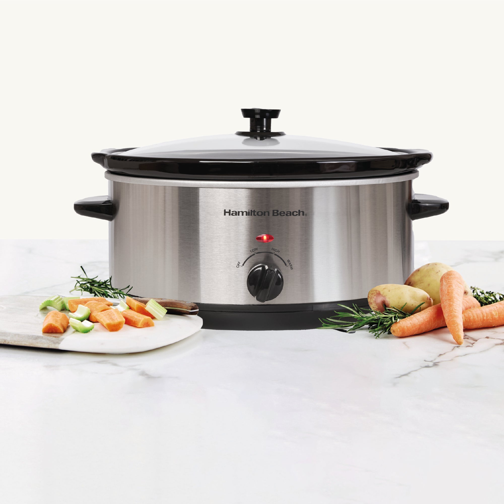 Hamilton Beach The Family Favourite 6.5L Slow Cooker - Silver