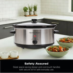 Hamilton Beach The Family Favourite 6.5L Slow Cooker - Silver