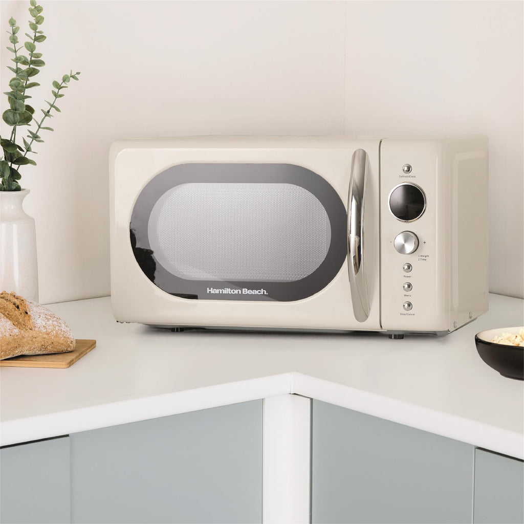 Hamilton Beach 20L Retro Cream Microwave