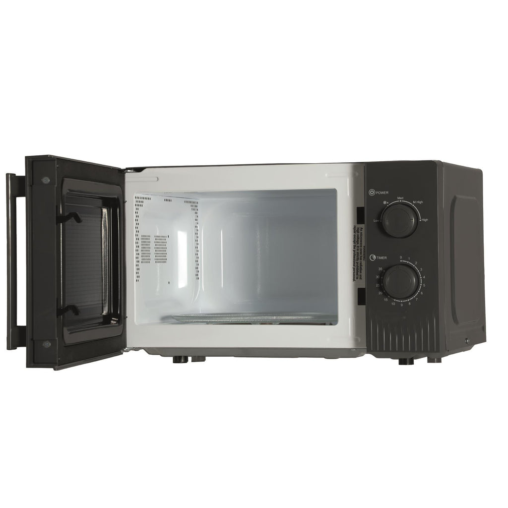 Hamilton Beach Miami Manual 800W Microwave - Charcoal Grey