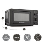 Hamilton Beach 20L Standard Black Microwave