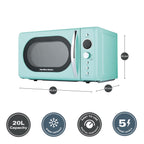Hamilton Beach 20L Retro Mint Microwave