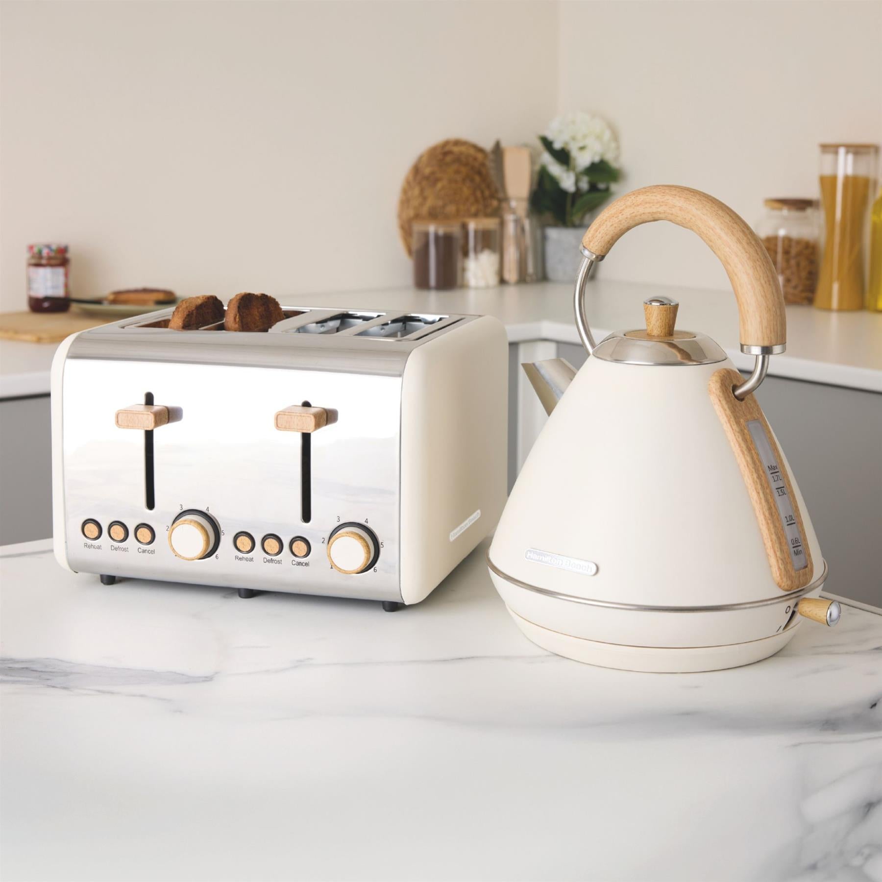 Hamilton Beach Scandi Kettle & Toaster Set
