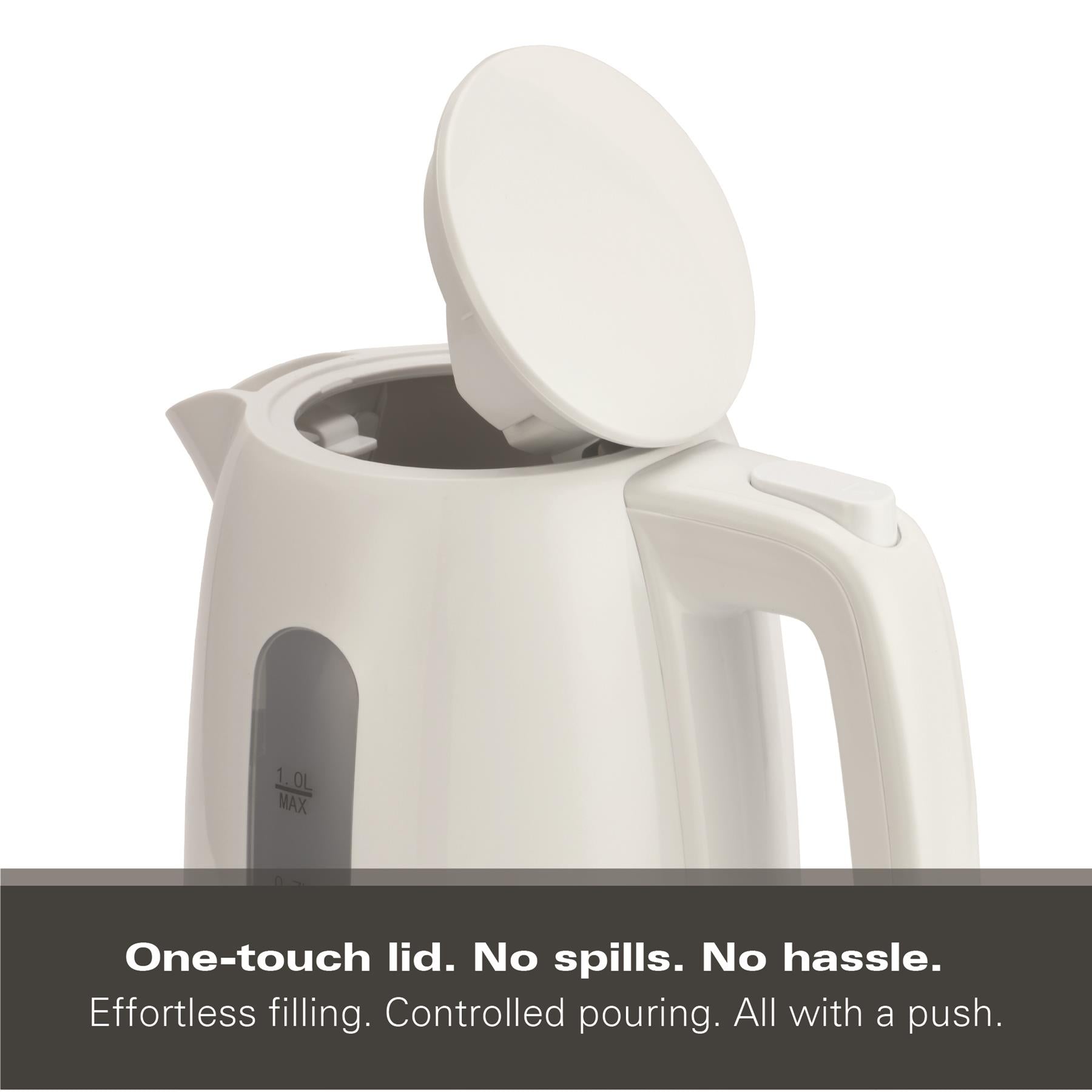 Compact 1L Kettle - White