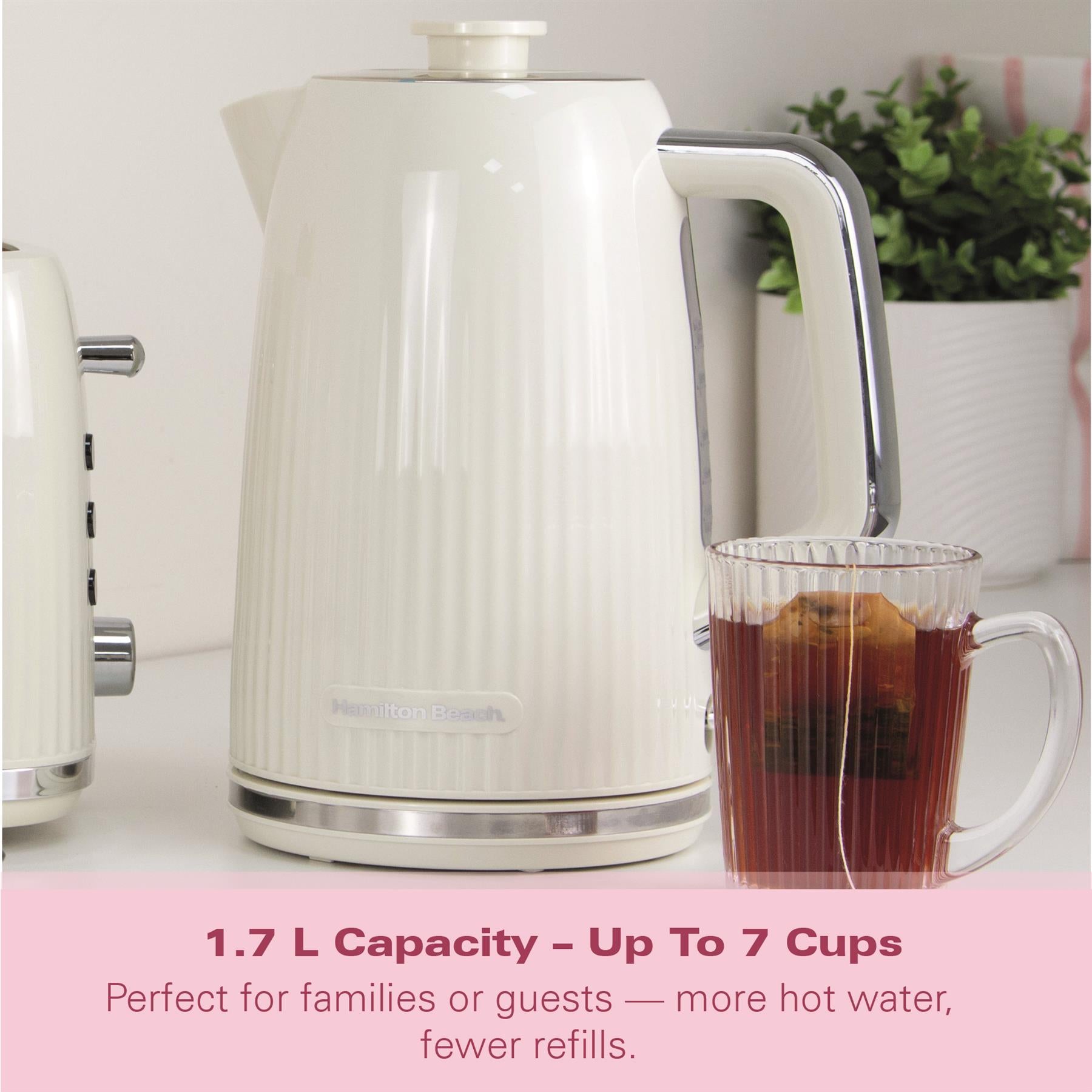 Hamilton Beach Miami 1.7L Kettle Sand
