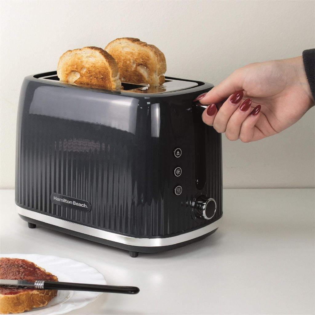 Hamilton Beach Miami Kettle, Toaster & Microwave Set - Charcoal Grey