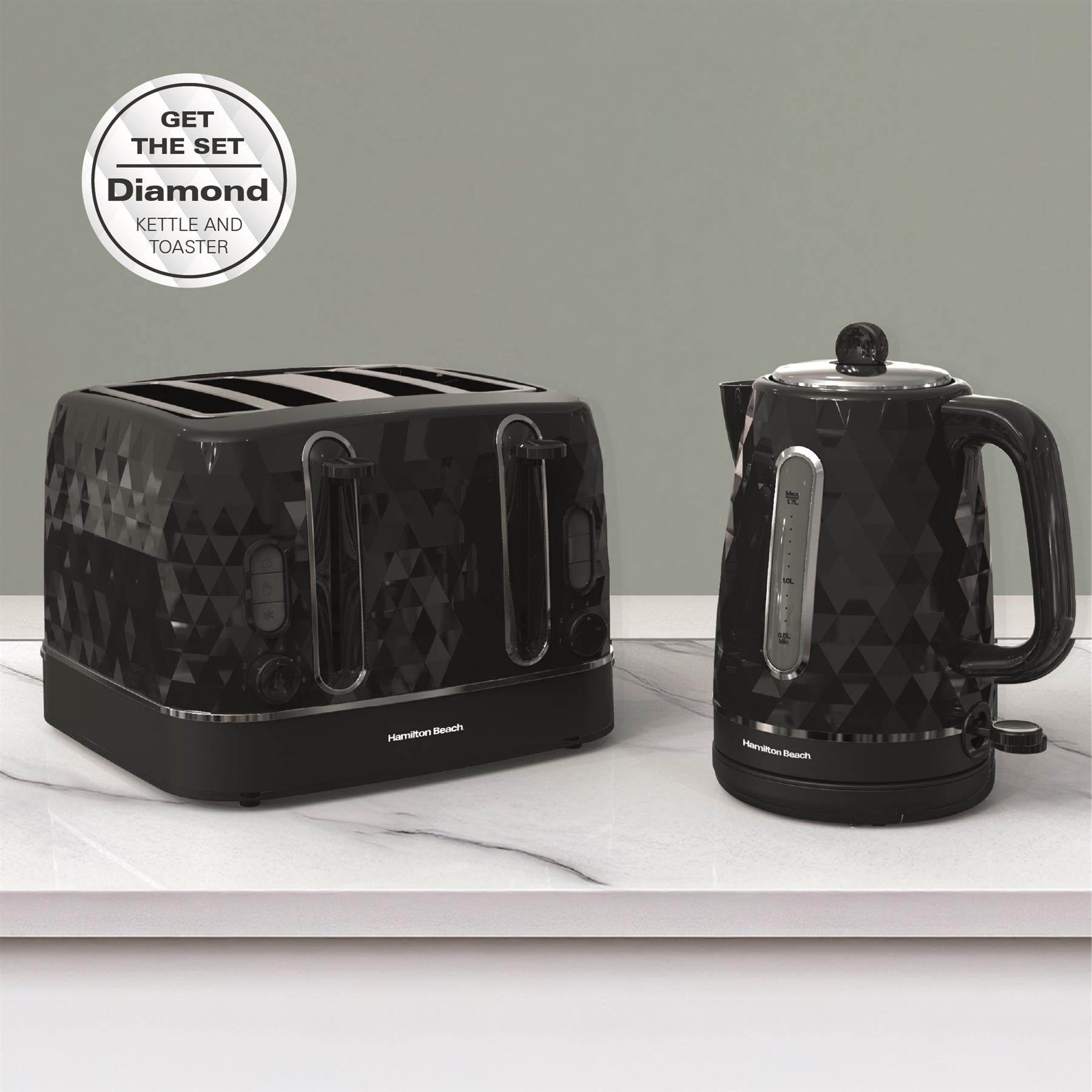 Hamilton Beach Diamond 4 Slice Toaster - Black - Hamilton Beach UK