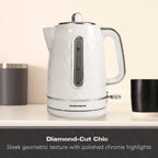 Hamilton Beach Diamond 1.7L Kettle White - Hamilton Beach UK