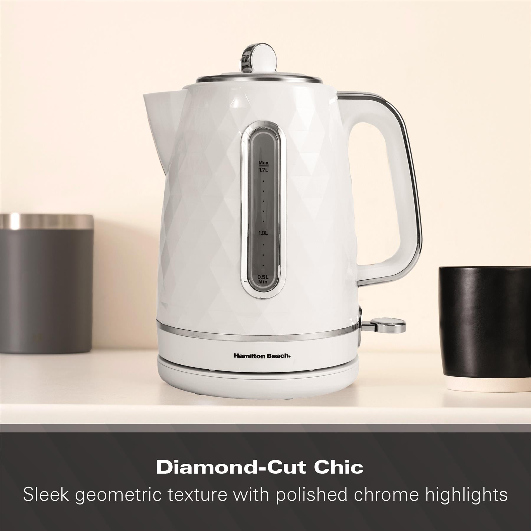 Hamilton Beach Diamond 1.7L Kettle White