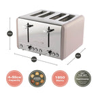 Hamilton Beach Harmony 4 Slice Toaster - Cappuccino - Hamilton Beach UK