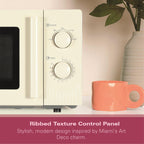 Hamilton Beach Miami Manual 800W Microwave - Sand