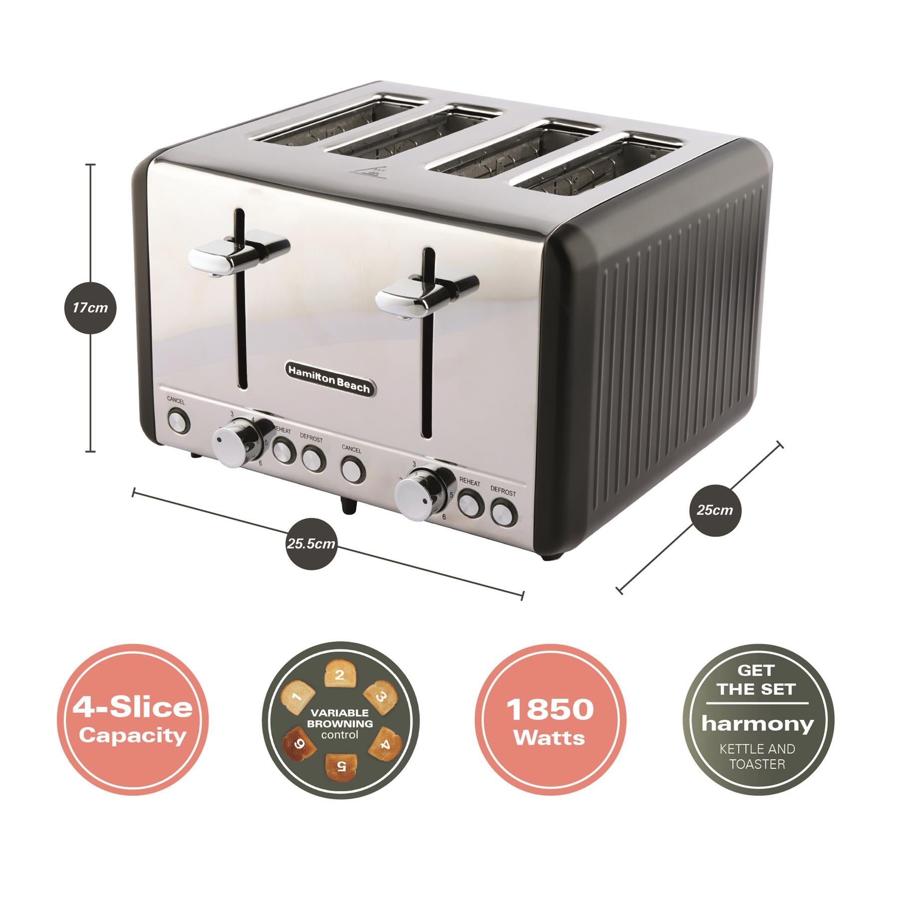 Harmony Kettle & Toaster Set - Espresso