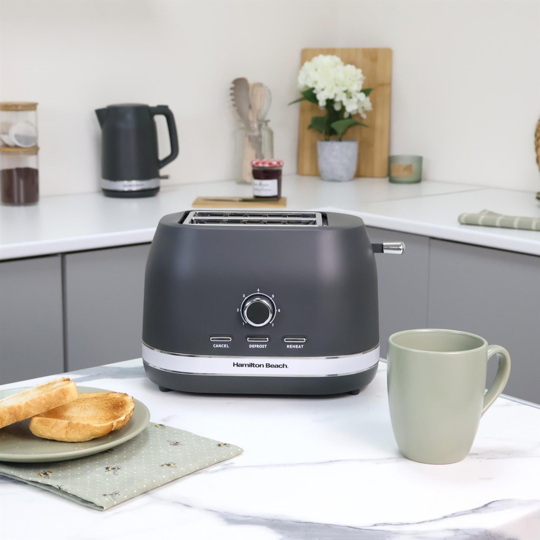 Ella Kettle & Toaster Set - Matte Charcoal