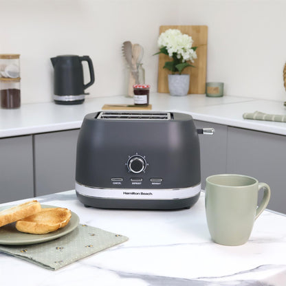 Hamilton Beach Ella Charcoal Kettle & Toaster Set