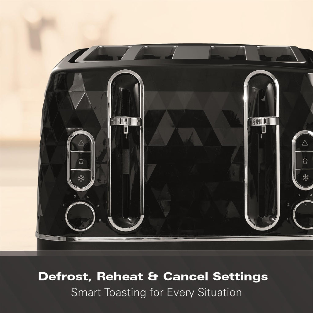 Hamilton Beach Diamond 4 Slice Toaster Black